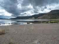 Colorado Landscape in USA: Open Space with Beach by the Lake