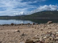 Colorado Landscape: Open Space and Lake in the USA