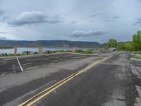 Colorado Landscape: Road by the Lake in the USA