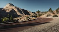 Colorado Mountain Pass Road under Clear Skies