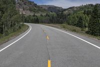 Scenic View: Road through Colorado's Mountain Pass