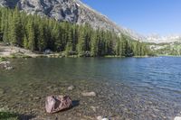 Colorado Mountain Range Under a Clear Sky