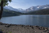 Colorado Mountain Range Reflected in Reservoir 001