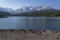 Colorado Mountain Range Reflected in Reservoir 002