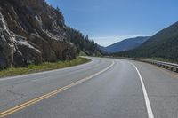 Colorado Mountain Road Under a Clear Sky