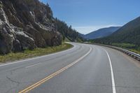 Colorado Mountain Road Under a Clear Sky