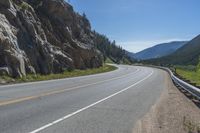 Colorado Mountain Road Under a Clear Sky