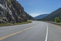 Colorado Mountain Road Under a Clear Sky