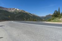 Colorado Mountain Road Landscape with Clear Sky