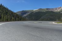 Colorado Mountain Road Landscape with Clear Sky