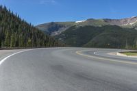 Colorado Mountain Road Landscape with Clear Sky