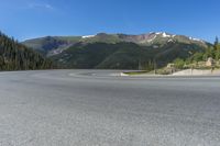 Colorado Mountain Road Landscape with Clear Sky