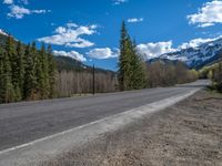 Colorado Mountains and Forest: A Snowy Road