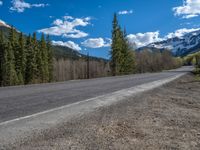 Colorado Mountains and Forest: A Snowy Road