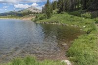 Colorado Mountains and Lake in Nature