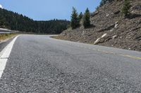 Colorado Mountains in USA: A Straight Road Perspective