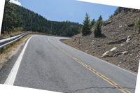 Colorado Mountains in USA: A Straight Road Perspective