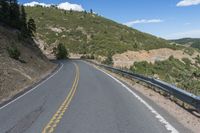 Colorado Mountains in USA: A Straight Road Perspective