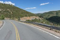 Colorado Mountains in USA: A Straight Road Perspective