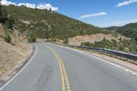 Colorado Mountains in USA: A Straight Road Perspective