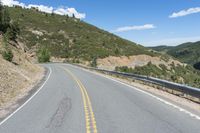 Colorado Mountains in USA: A Straight Road Perspective