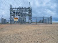 Colorado Power Plant and Nature on Dirt and Gravel Surface