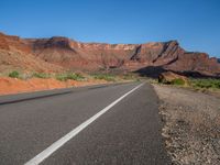 Colorado River Canyon Road in Utah