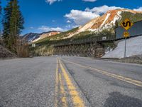 Colorado Road: Paved with Asphalt, Under Clear Skies