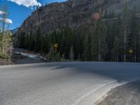 Colorado Road: Asphalt Surface with Mountain View