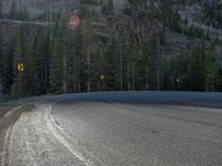 Colorado Road: Through Forest Shadows and Snow