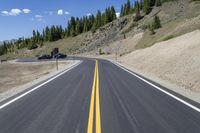 Colorado Road Landscape Under a Clear Sky