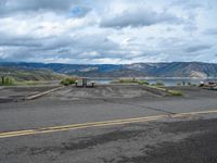 Colorado Road Landscape: Serene Lake Views