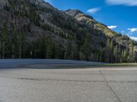 Colorado Road with Mountain Shadow