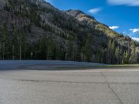 Colorado Road with Mountain Shadow