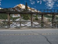 Colorado Road: Scenic Landscape of Mountains and Clouds