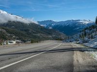 Colorado Road: Snowy Landscape