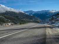 Colorado Road: Snowy Landscape