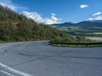 Colorado Rural Road with a View of Pikes Peak