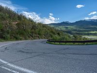 Colorado Rural Road with a View of Pikes Peak