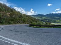 Colorado Rural Road with a View of Pikes Peak