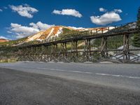 Snow-Covered Road in Colorado Landscape