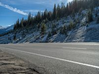 Snow Covered Road in Colorado, USA