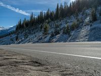 Snow Covered Road in Colorado, USA