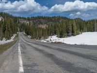 Snowy Road in Colorado: A Picturesque Winter Landscape