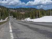 Snowy Road in Colorado: A Picturesque Winter Landscape