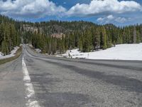 Snowy Road in Colorado: A Picturesque Winter Landscape