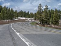 Snowy Road in Colorado: A Picturesque Landscape