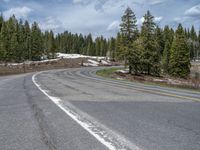 Snowy Road in Colorado: A Picturesque Landscape