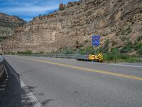 Colorado, USA Landscape: Asphalt Road