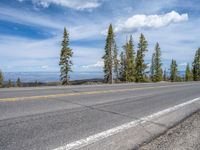 Colorado, USA: A Scenic Landscape Road with Clouds